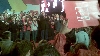 DIN CULISELE PSD: Mircea Geoană îşi citea discursul în timp ce soţia sa zâmbea şi aplauda