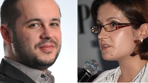 Alexandru Cerchez, publisher MONEY.ro şi Ruxandra Andrei, Finzoom / FOTO: gruoRC