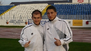 Gicu Grozav (dreapta) l-a impresionat plăcut pe Ladislau Boloni / FOTO: www.unireafc.ro
