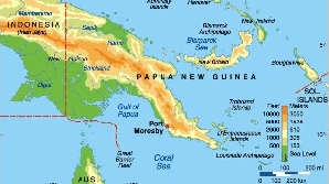 Cutremur de 5,9 grade în Papua Noua Guinee/ FOTO: harta.infoturism.ro