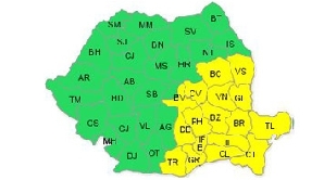 Cod galben de ninsori pentru sud-estul ţării/FOTO: meteoromania.ro