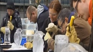 Concurs de sculpturi în gheaţă