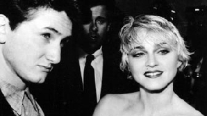 Madonna şi Sean Penn, pe vreme când formau un cuplu
