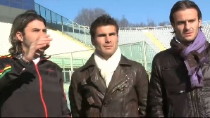 Mutu şi colegii săi de la Fiorentina, fac un apel umanitar pentru ajutorarea victimelor din Haiti / FOTO: violachannel.tv