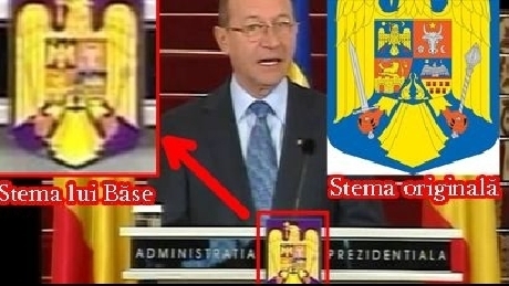 Basescu stema nationala modificata