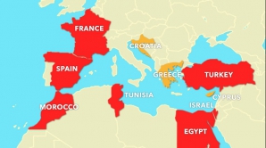 Harta terorii la Mediterana