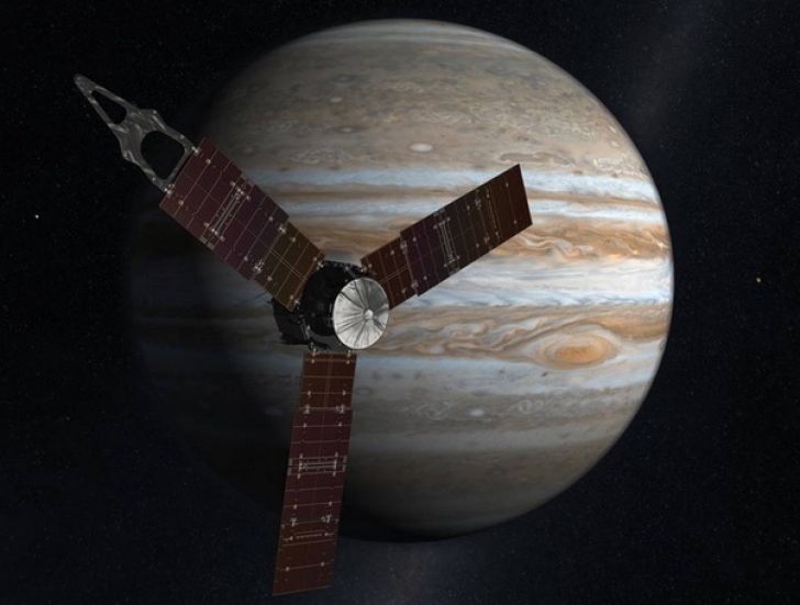 Succes pentru sonda Juno! A intrat pe orbită în jurul lui Jupiter