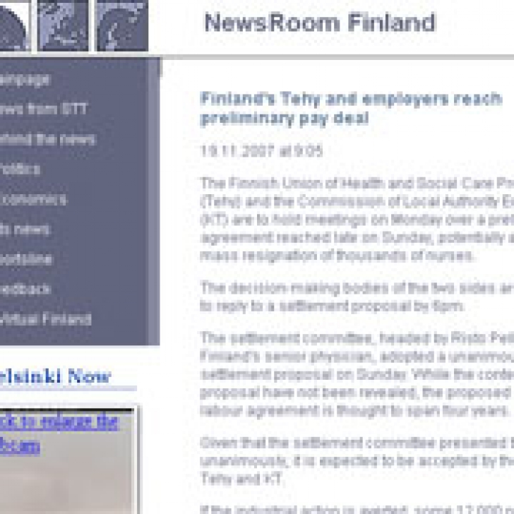 Demisia în masă a 16.000 de asistente din sistemul de sănătate din Finlanda a fost evitată