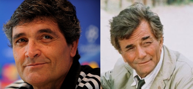 Antrenorul Juande Ramos şi detectivul Columbo.