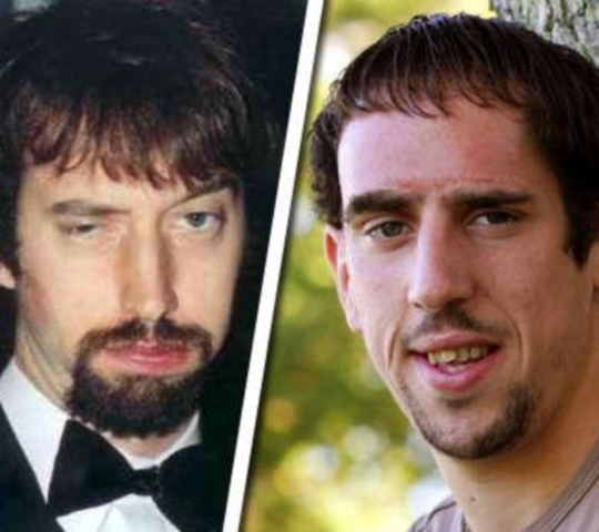 Comediantul Tom Green şi fotbalistul Franck Ribery (Bayern Munchen).