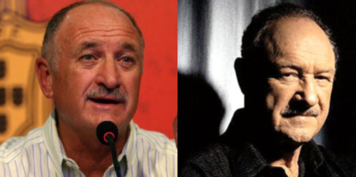 Antrenorul Luiz Felipe Scolari şi actorul Gene Hackman.