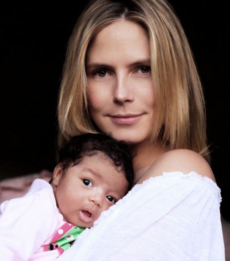 Primele fotografii cu Heidi Klum si fiica ei, Lou