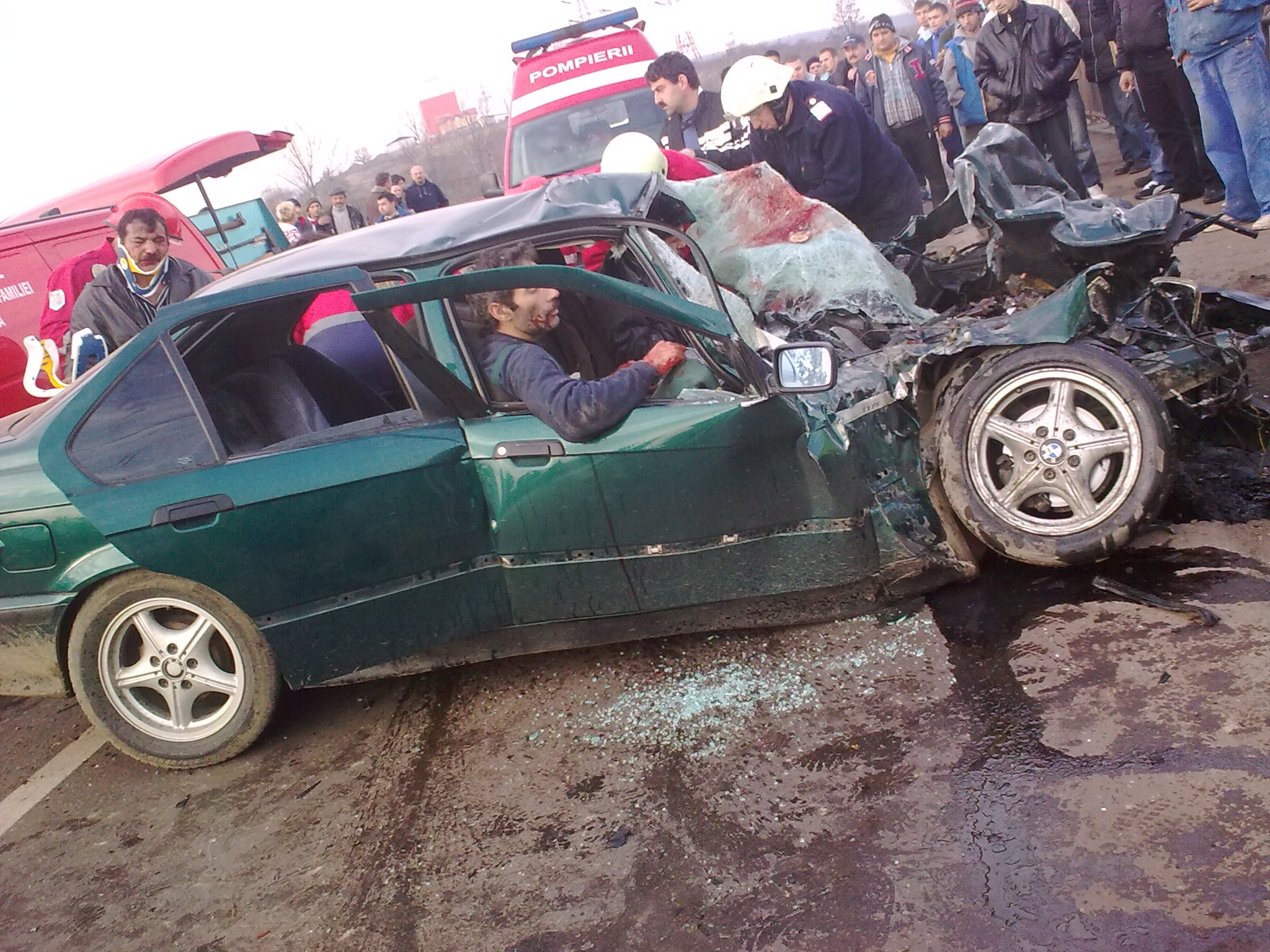 Accident grav la ieşire din Hunedoara