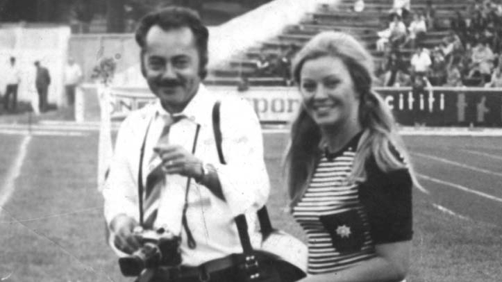 Ioan Lespuc, alături de actriţa Ana Seles, într-o fotografie realizată în 1980