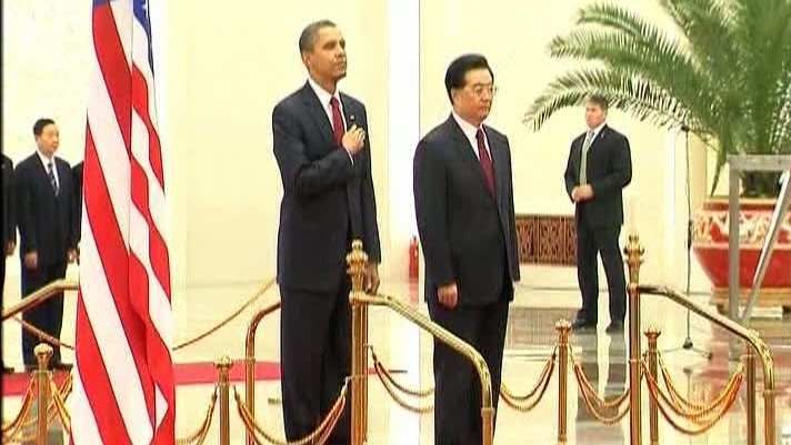 Barack Obama şi omologul său chinez, Hu Jintao