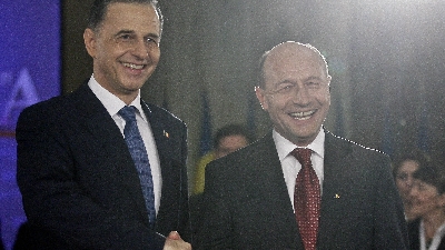 Traian Băsescu şi Mircea Geoană