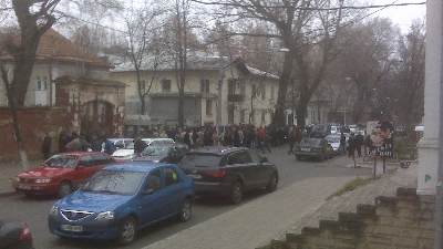 Secţie de votare din Chişinău