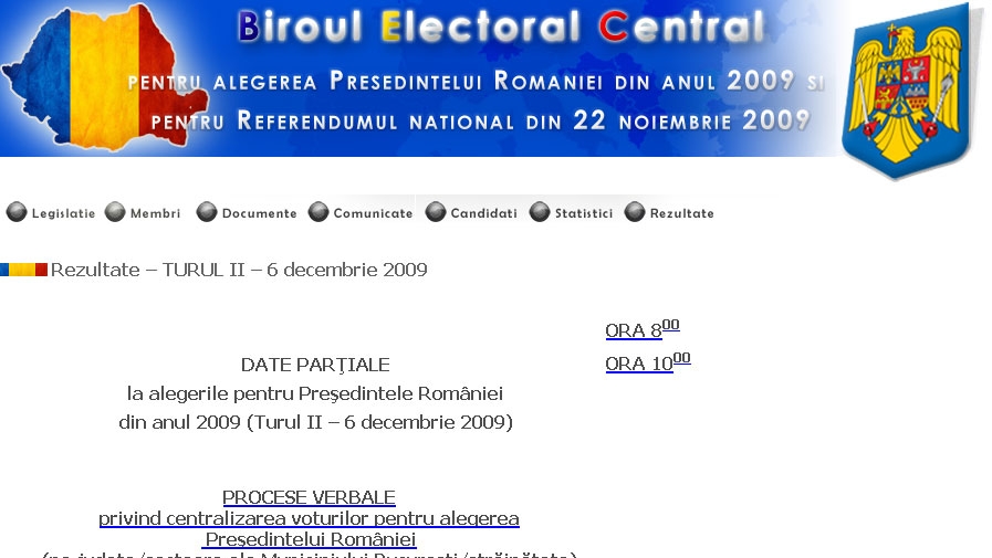 BEC anunţă noi rezultate parţiale la ora 14.00