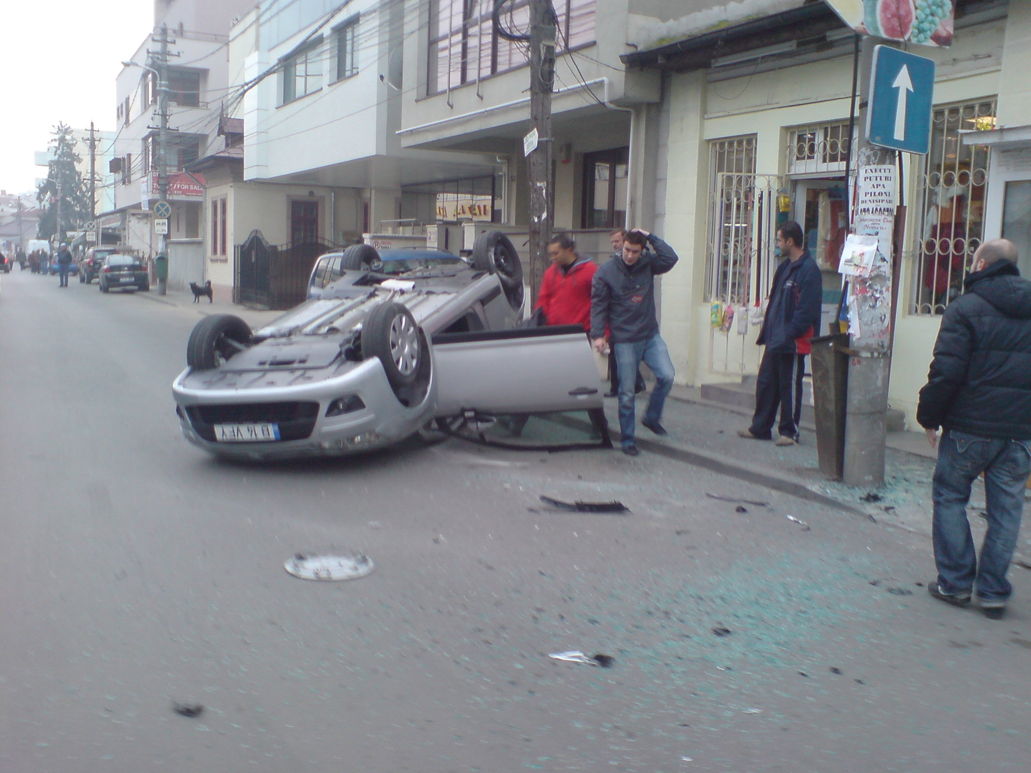 Accident pe Calea Floreasca din Bucureşti 