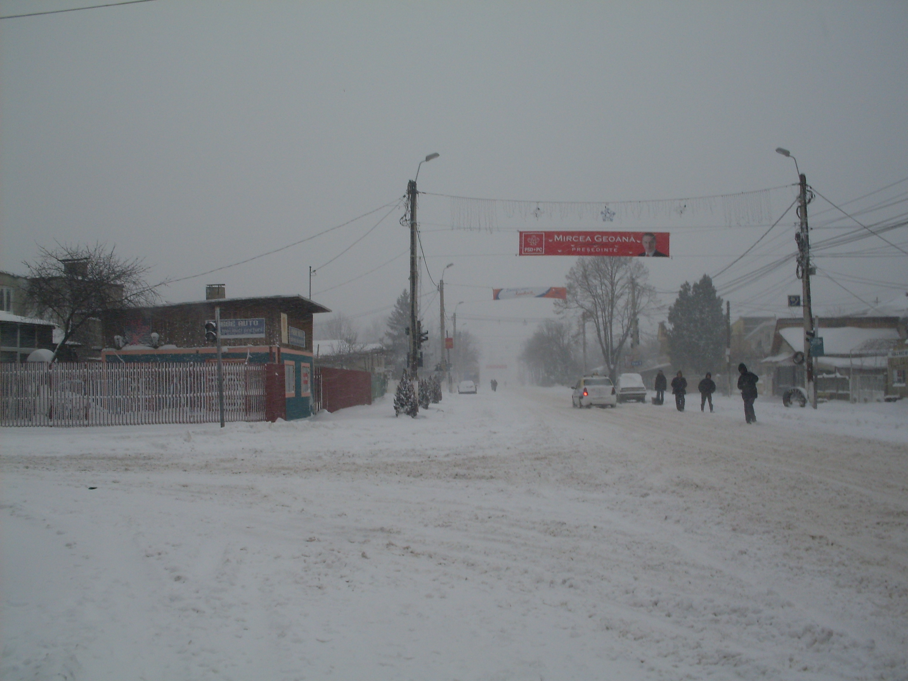 Tecuci, străzi pline de zăpadă 