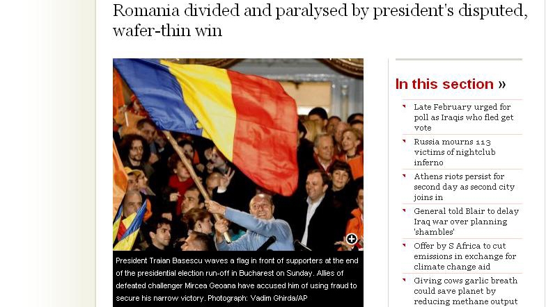 Presa străină este pesimistă faţă de viitorul României