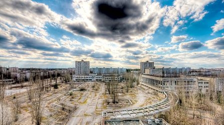 Explozia nucleară a transformat Cernobîlul într-un oraş fantomă.