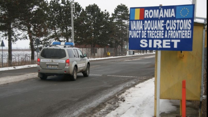 Aglomerație majoră la PTF Siret: zeci de camioane așteaptă să iasă din țară/ Arhivă foto