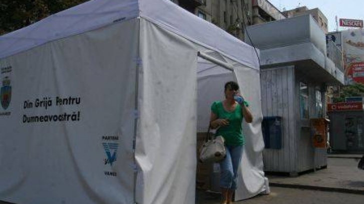 Corturi anticaniculă în Capitală