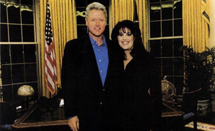 Monica Lewinsky şi Bill Clinton la Casa Albă