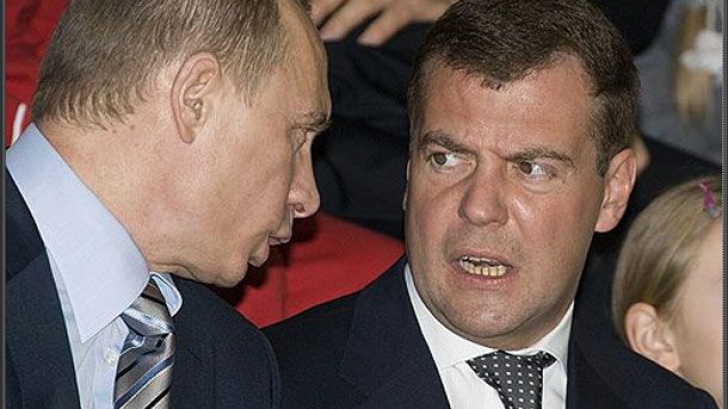Vladimir Putin şi Dmitri Medvedev