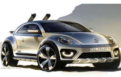 Exercițiu de design marca VW: Cum arată Volkswagen Beetle Dune, ”broscuța„ off-road