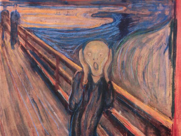VICTOR SLAV a postat o fotografie care îi descrie starea de spirit: pictura Strigătul, a lui Edvard Munch