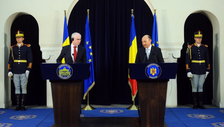 Băsescu se întâlneşte joi, la Bruxelles, cu preşedintele Consiliului European