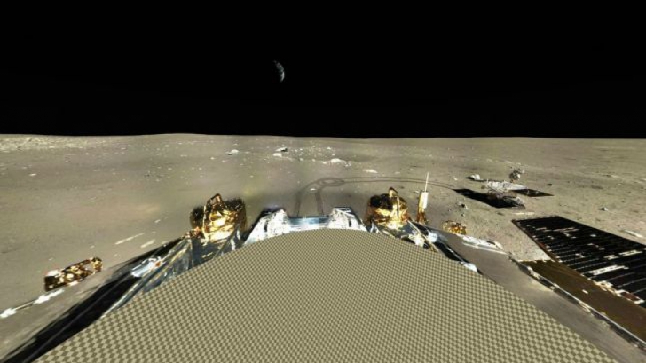 Panoramă interactivă cu imaginile realizate de China pe Lună