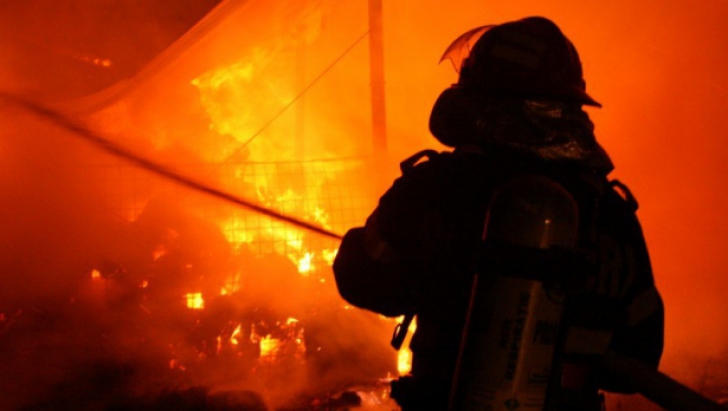 Incendiu într-o pădure din Bacău, unde au ars şase hectare de litieră şi resturi de buşteni