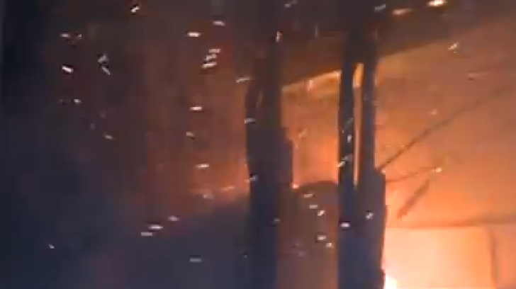 Incendiu la o clădire de birouri din Pipera