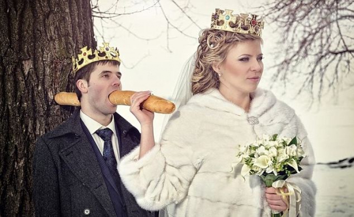 Poze de nuntă bizare în Rusia