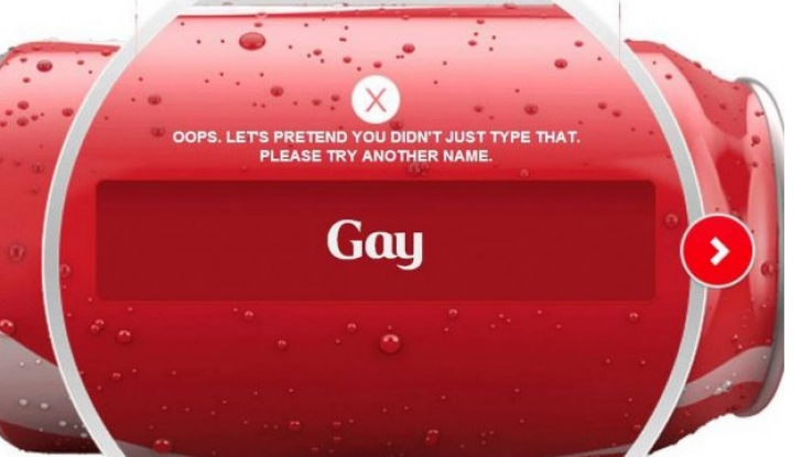 Ce se întâmplă când scrii "GAY" în aplicaţia lansată de Coca Cola pentru jocurile de iarnă de la Soci