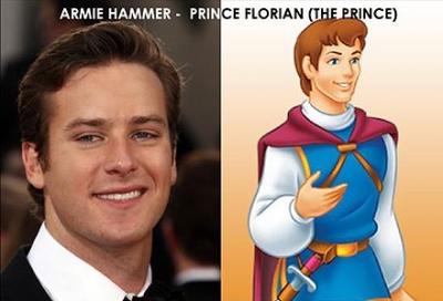 Actorii faimoşi care seamănă cu Prinţii din filmele Disney