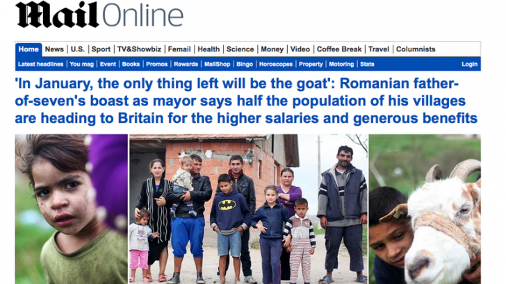 Daily Mail a publicat articole "neadevărate" despre imigranţii români - membru al Guvernului