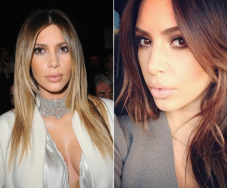 Kim Kardashian, schimbare de look. A renunţat la blond