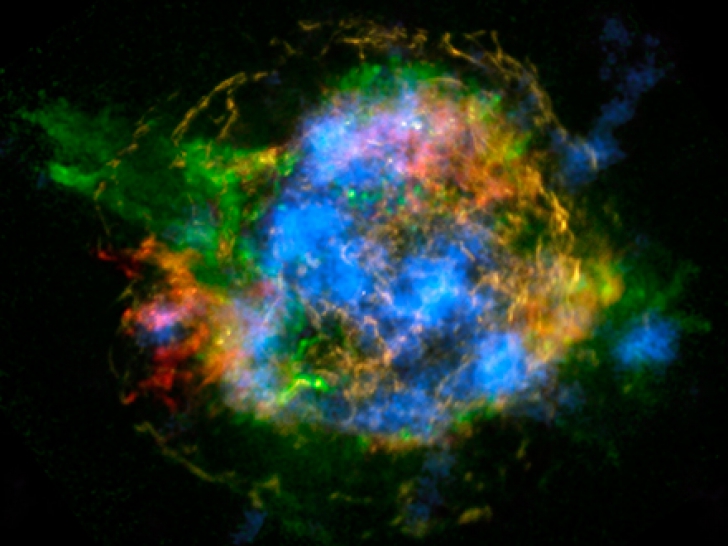 Imagini din centrul unei stele, realizate cu câteva minute înainte de explozia ei