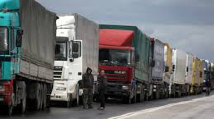 Protest al şoferilor de camion, care blochează frontiera dintre Bulgaria şi Turcia