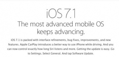 Apple a lansat oficial noul iOS 7.1