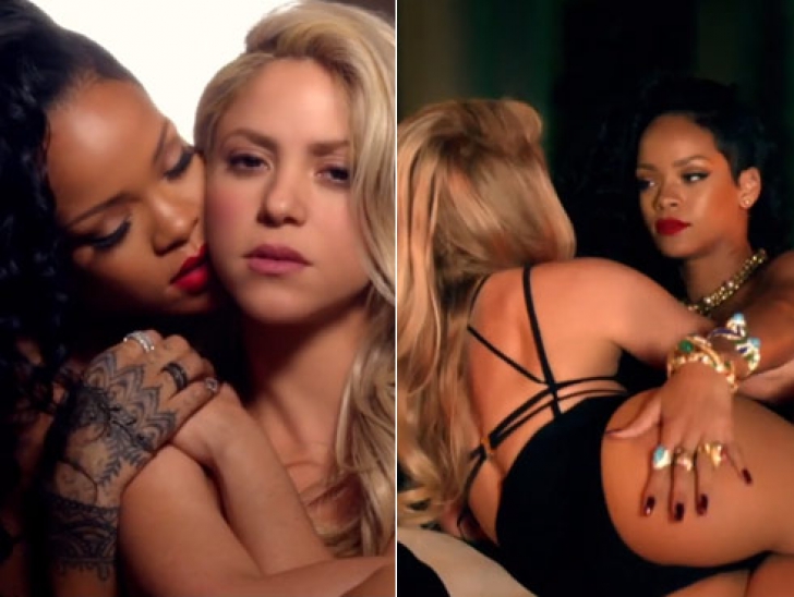 Shakira şi Rihanna, în videoclipul "Can't remember to forget you"