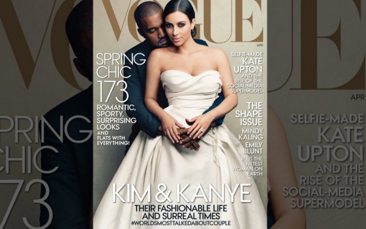 Kim Kardashian şi Kanye West, pe coperta Vogue