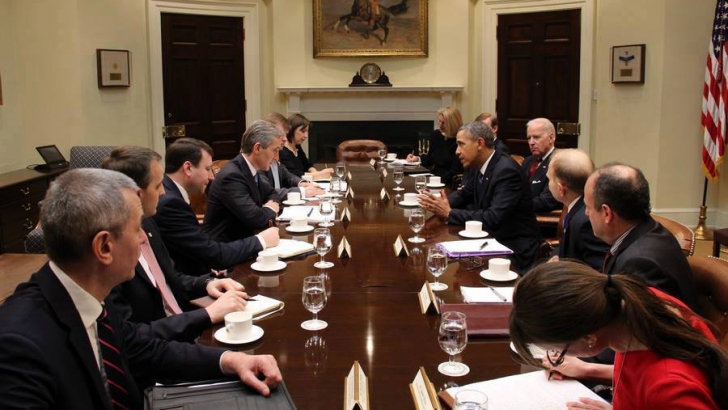 Barack Obama a participat la întâlnire lui Joe Biden cu Iurie Leancă
