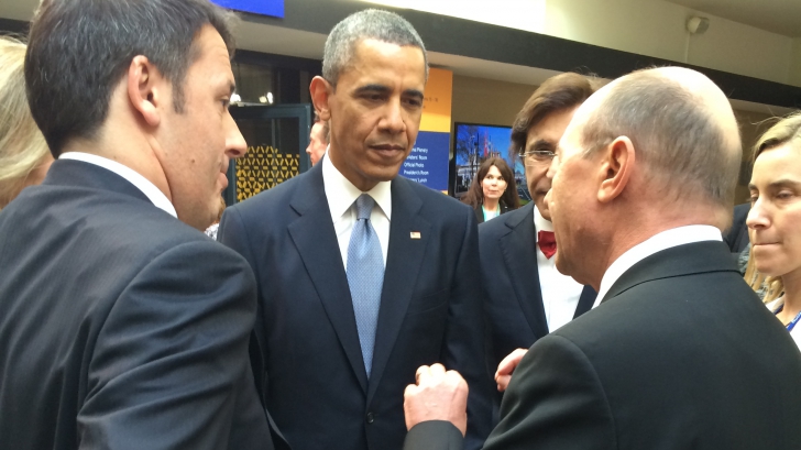 Traian Băsescu a discutat cu Barack Obama la Haga