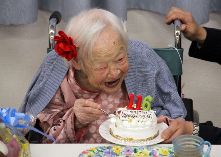 MISAO OKAWA, cea mai bătrână femeie din lume. FOTO: MEDIAFAX FOTO