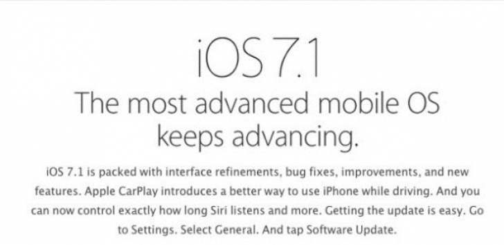 Apple a lansat oficial noul iOS 7.1